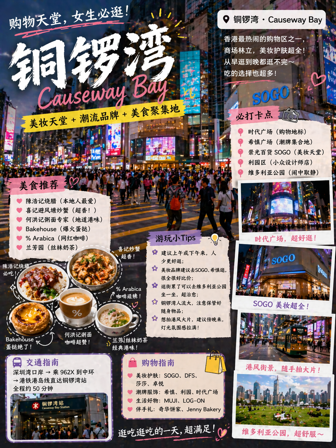 铜锣湾路线海报